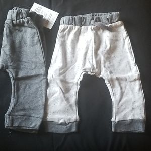2 Pair Lamaze Newborn Pants Gray